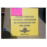 15'x15' IMS SOCIAL DISTANCING SIGN 15'x15' IMS SOCIAL DISTANCING SIGN
