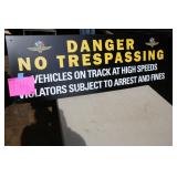 IMS DANGER NO TRESPASSING SIGN 48'x16' IMS DANGER NO TRESPASSING SIGN 48'x16'