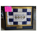 INDIANA GOLF FRAMED FLAG FROM BRICKYARD CROSSING INDIANA GOLF FRAMED FLAG FROM BRICKYARD CROSSING