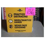 15'x15' IMS SOCIAL DISTANCING SIGN 15'x15' IMS SOCIAL DISTANCING SIGN