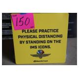 15'X15' IMS SOCIAL DISTANCING SIGN 15'X15' IMS SOCIAL DISTANCING SIGN