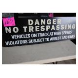 48'x16' IMS DANGER NO TRESPASSING SIGN 48'x16' IMS DANGER NO TRESPASSING SIGN