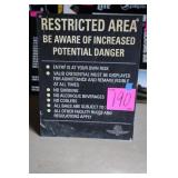 19'x24' IMS RESTRICTED AREA SIGN 19'x24' IMS RESTRICTED AREA SIGN