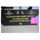 23'x11' IMS ELEVATOR & RAMP ACCESS SIGN 23'x11' IMS ELEVATOR & RAMP ACCESS SIGN