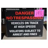 24'x18' IMS DANGER NO TRESPASSING SIGN 24'x18' IMS DANGER NO TRESPASSING SIGN