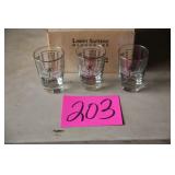 3 IMS 500 MILE RACE WINNER GLASSES - 1976 3 IMS 500 MILE RACE WINNER GLASSES - 1976