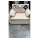 SERTA CONVERTIBLE SLEEPER CHAIR - CREAM/BEIGE