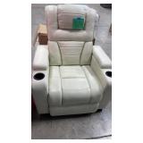 ABBYSON LIVING HOME THEATER POWER RECLINER-WHITE