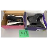 2 NEW PAIRS OF WOMENS SHOES - 7.5 & 8