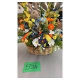 13" DECORATED EASTER DECOR BASKET