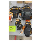 MISC LOT OF TOUGHBUILT TOOL BELT SETS