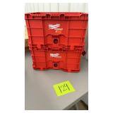 2 MILWAUKEE STORAGE CRATES