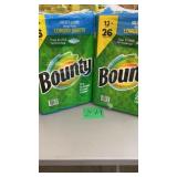 2 PACKS OF BOUNTY PAPER TOWELS