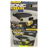 2 BIONIC STEEL GARDEN HOSES IN BOXES