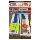 3 BOXES OF PLASTIC SHEETING - SEE PHOTOS