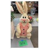 26" LIGHTED EASTER BUNNY DECOR