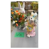 2 EASTER BUNNY DECOR