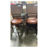 2 POWELL BIG & TALL BAR STOOLS