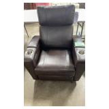 ABBYSON LIVING HOME THEATER POWER RECLINER - BROWN