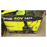 RYOBI 18" 40V CORDLESS SNOW BLOWER IN BOX