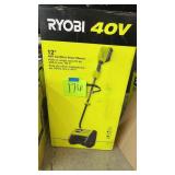 RYOBI 12" 40V CORDLESS SNOW SHOVEL IN BOX