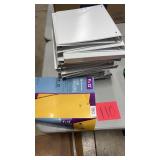 LOT OF CLASP ENVELOPES & 3 RING WHITE BINDERS