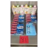 MISC LOT OF HEALTHCARE/HYGIENE ITEMS