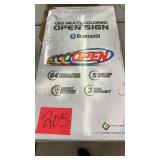 LED MULTI COLORED OPEN SIGN IN BOX