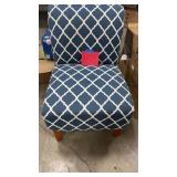 BLUE PRINT DECORATOR CHAIR