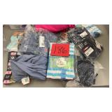 MISC LOT OF NEW CLOTHES - ASST SIZES - SEE PHOTOS