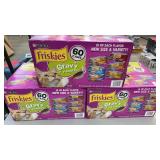 3 BOXES OF FRISKIES GRAVY PLEASERS CAT FOOD