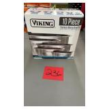 VIKING 10PC STAINLESS MIXING BOWL SET IN BOX