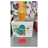 2 BOXES OF DIAPERS - SIZE 1 & SIZE 2