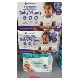 3 BOXES OF BABY WIPES