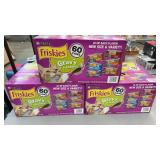 3 BOXES OF FRISKIES GRAVY PLEASERS CAT FOOD