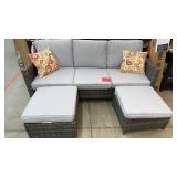 NEW 3PC ALL WEATHER PATIO SET WITH CUSHIONS