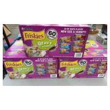 3 BOXES OF FRISKIES GRAVY PLEASERS CAT FOOD