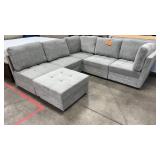 ABBYSON LIVING 6PC MODULAR SECTIONAL - GREY