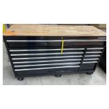 NEW HUSKY 66" MOBILE WORKBENCH W/ SOLID WOOD TOP