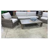 NEW SUNBRELLA ALL WEATHER 4PC PATIO SET WITH COVER