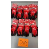 9 PAIRS OF MILWAUKEE GLOVES - SIZE 8"/M