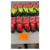 10 PAIRS OF MILWAUKEE GLOVES - SIZE 9"/L