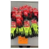 10 PAIRS OF MILWAUKEE GLOVES - SIZE LARGE & XL