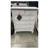 EVOLUR 6 DRAWER CHEST - WHITE