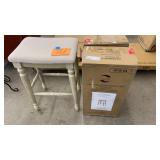 3 LINON BACKLESS BAR STOOLS (2 IN BOX)