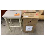 3 LINON BACKLESS BAR STOOLS (2 IN BOX)