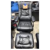 FLASH FURNITURE BLACK RECLINER CHAIR W/ OTTOMAN