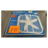 LASKO AIR CIRCULATING BOX FAN IN BOX