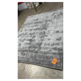 8x10ft GREY SHAG STYLE RUG