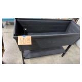 RAISED GARDEN BED PLANTER - GREY/BLACK